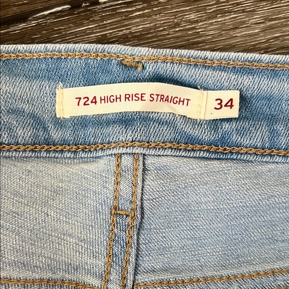 Levi's Blue Ankle Cropped Jeans size 24 EUC - Picture 3 of 7